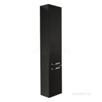 Шкаф - колонна Aquaton Ария М подвесная черный глянец 1A124403AA950