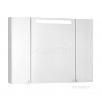 Зеркальный шкаф Aquaton Мадрид 100 со светильником белый 1A111602MA010