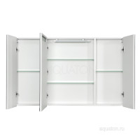 Зеркальный шкаф Aquaton Мадрид 120 со светильником белый 1A113402MA010