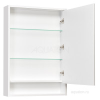 Зеркальный шкаф Aquaton Капри 60 белый глянец 1A230302KP010