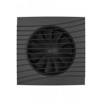 Вентилятор DICITI ''SILENT 5C Matt Black'' осевой вытяжной с обратным клапаном (D=125 мм), декоративный
