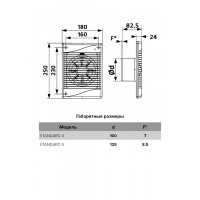 Вентилятор DICITI ''STANDARD 4C'' осевой вытяжной с обратным клапаном и индикацией работы (D=100 мм)