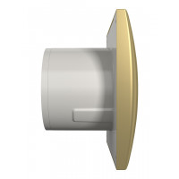 Вентилятор DICITI ''AURA 4C champagne'' осевой вытяжной с обратным клапаном (D=100 мм), декоративный