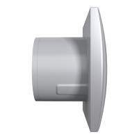 Вентилятор DICITI ''AURA 4C gray metal'' осевой вытяжной с обратным клапаном (D=100 мм), декоративный