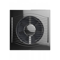 Вентилятор DICITI ''SLIM 4C Chrome'' осевой вытяжной с обратным клапаном (D=100 мм), декоративный