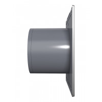 Вентилятор DICITI ''SLIM 4C Chrome'' осевой вытяжной с обратным клапаном (D=100 мм), декоративный