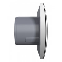 Вентилятор DICITI ''AURA 4C Chrome'' осевой вытяжной с обратным клапаном (D=100 мм), декоративный