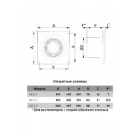 Вентилятор ERA ''NEO 5 S'' осевой c антимоскитной сеткой (D=125 мм)