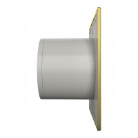 Вентилятор DICITI ''SLIM 4C Gold'' осевой вытяжной с обратным клапаном (D=100 мм), декоративный