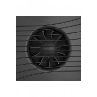 Вентилятор DICITI ''SILENT 4C Matt Black'' осевой вытяжной с обратным клапаном (D=100 мм), декоративный