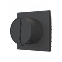Вентилятор DICITI ''SILENT 4C Matt Black'' осевой вытяжной с обратным клапаном (D=100 мм), декоративный