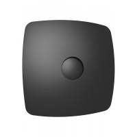 Вентилятор DICITI ''RIO 4C matt black'' осевой вытяжной с обратным клапаном (D=100 мм), декоративный