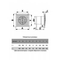 Вентилятор AURAMAX ''B 4S'' осевой вытяжной c антимоскитной сеткой (D=100 мм)