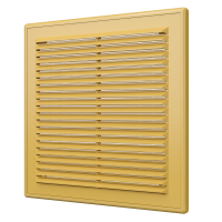 Решетка вентиляционная разъемная бежевая с сеткой 2525Р беж (249 мм x 249 мм)